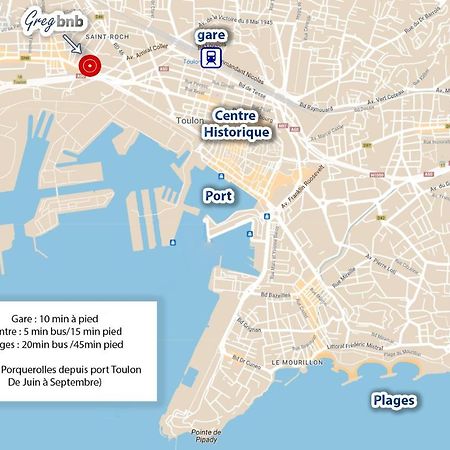 טולון Gregbnb - T2 Pleine Ville - Climatise - Balcon - 2 מראה חיצוני תמונה